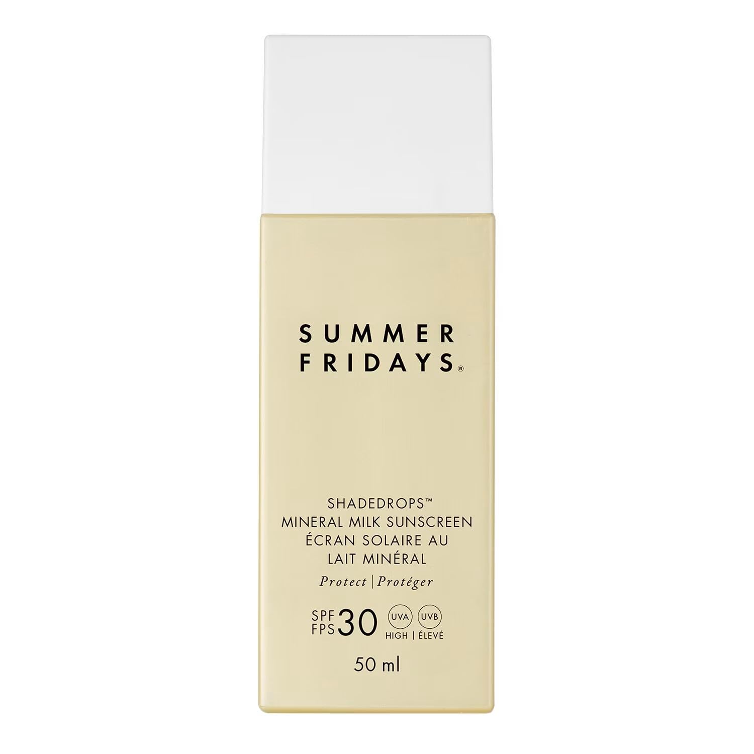 Summer Fridays ShadeDrops Broad Spectrum SPF 30 Mineral Milk Sunscreen with Zinc Oxide for Face - Lightweight, Moisturiz