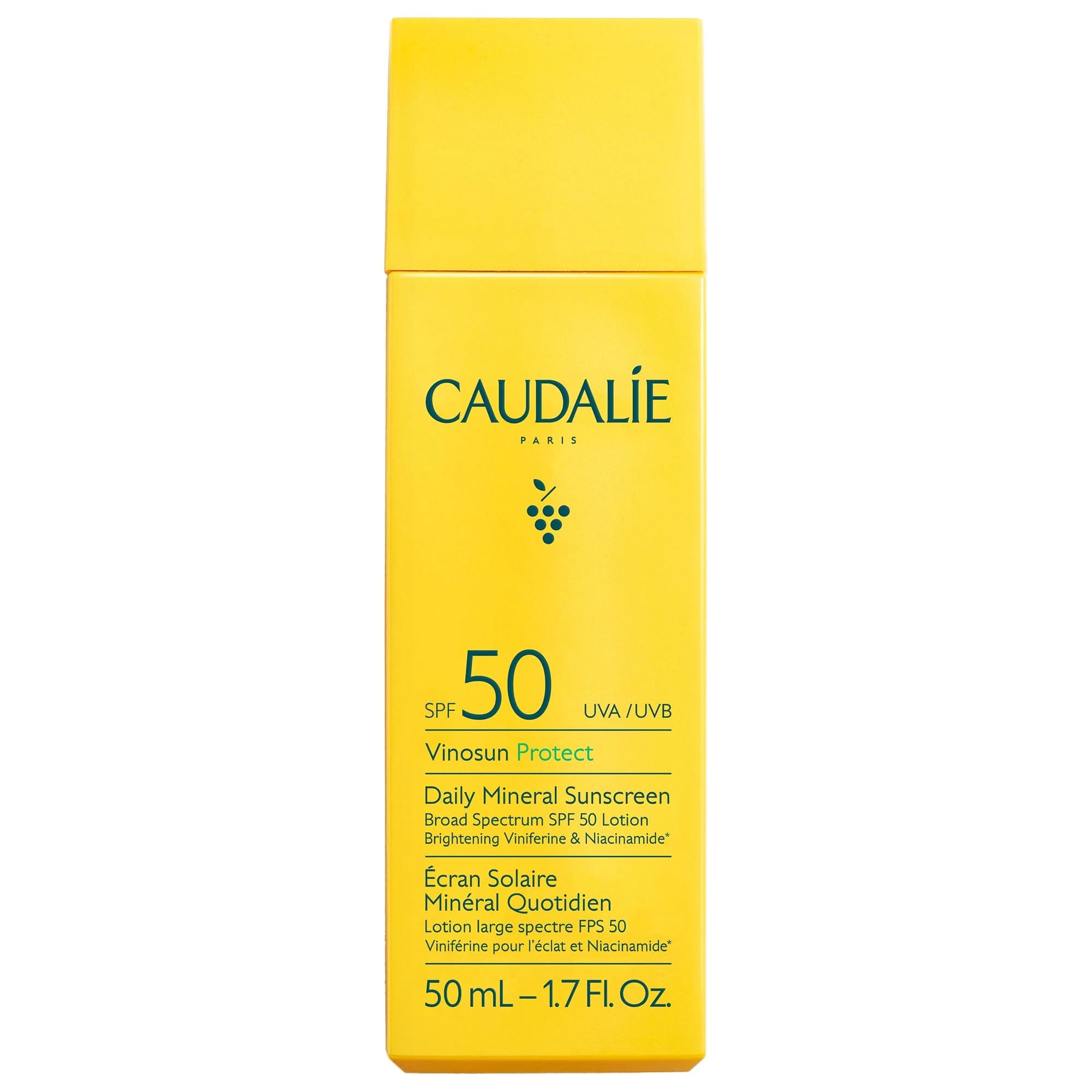 Caudalie Vinosun Protect Daily Mineral Sunscreen SPF50 for Face and Body
| Caudalie Vinosun Protect Daily Mineral Sunsc